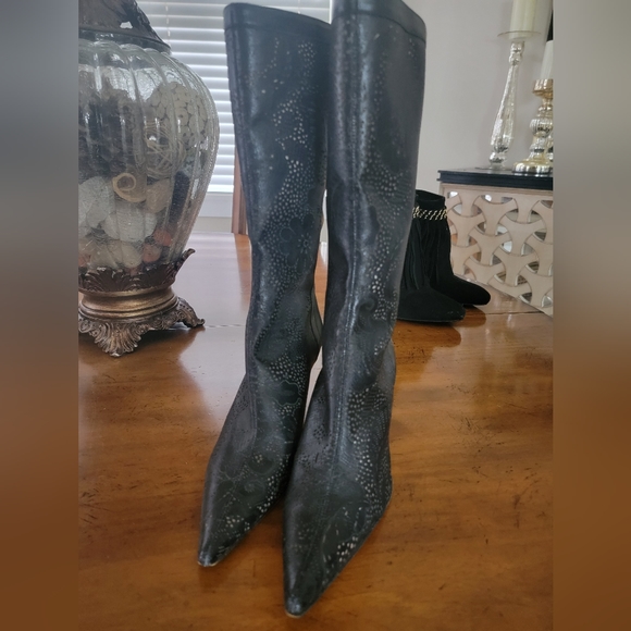 Jimmy Choo mid calf pattern Boots - Picture 1 of 8